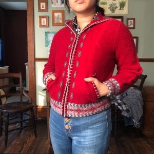 Woolrich Ruby Scandinavian Wool Zipper Hoodie